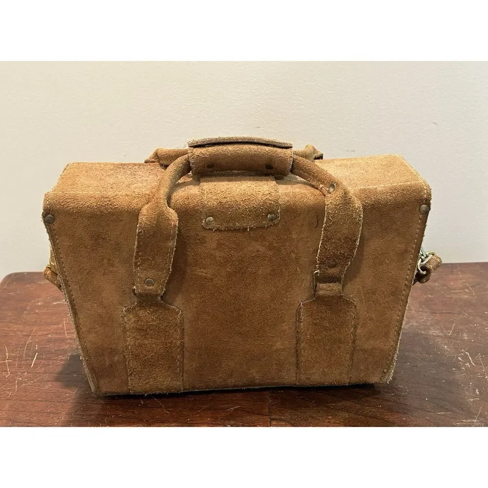 Vintage Ranchero R 630 Photographer Bag Top Grain Cowhide Suede Made In USA